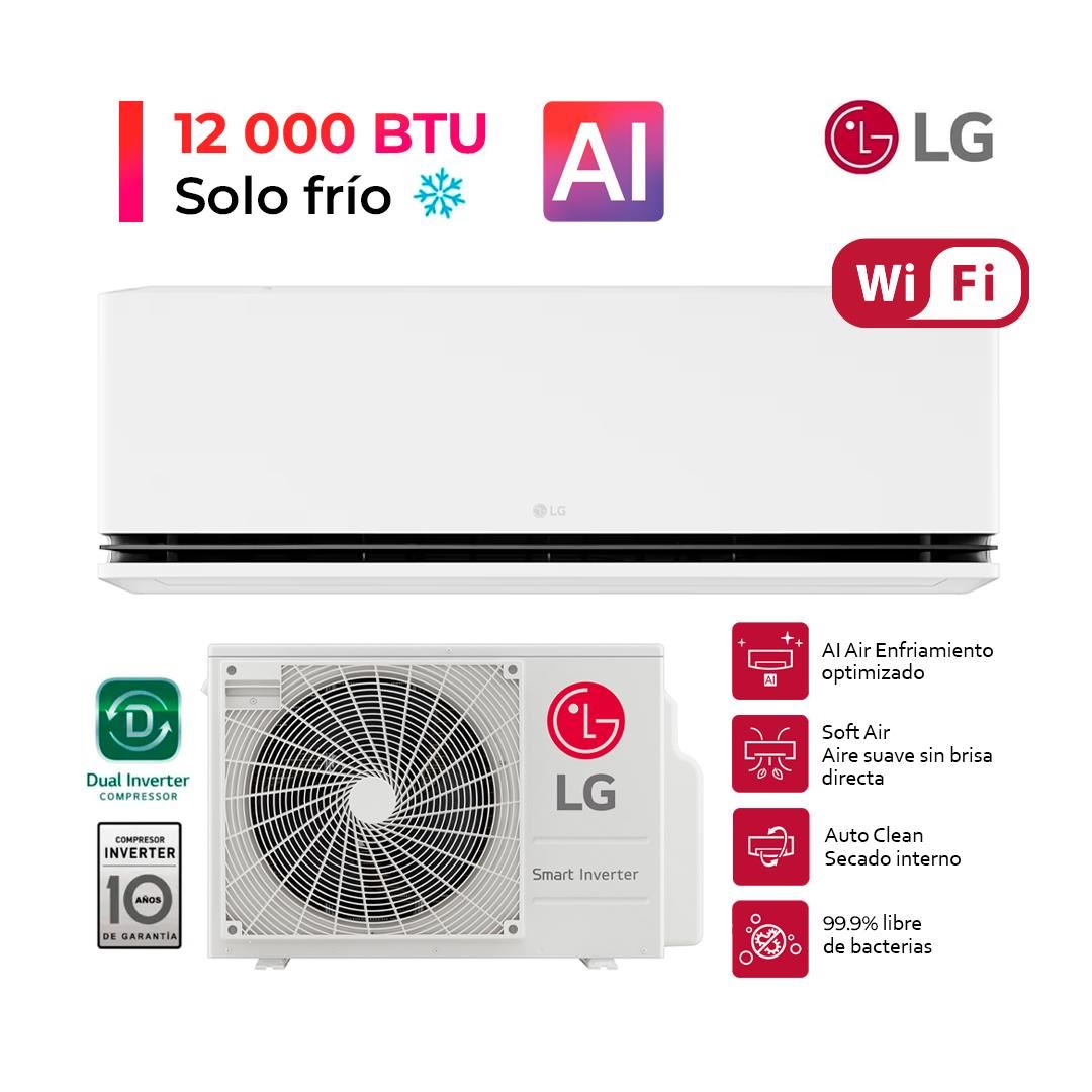 DUALCOOL Aire Acondicionado Inverter 12000 BTU Función solo frío con IA